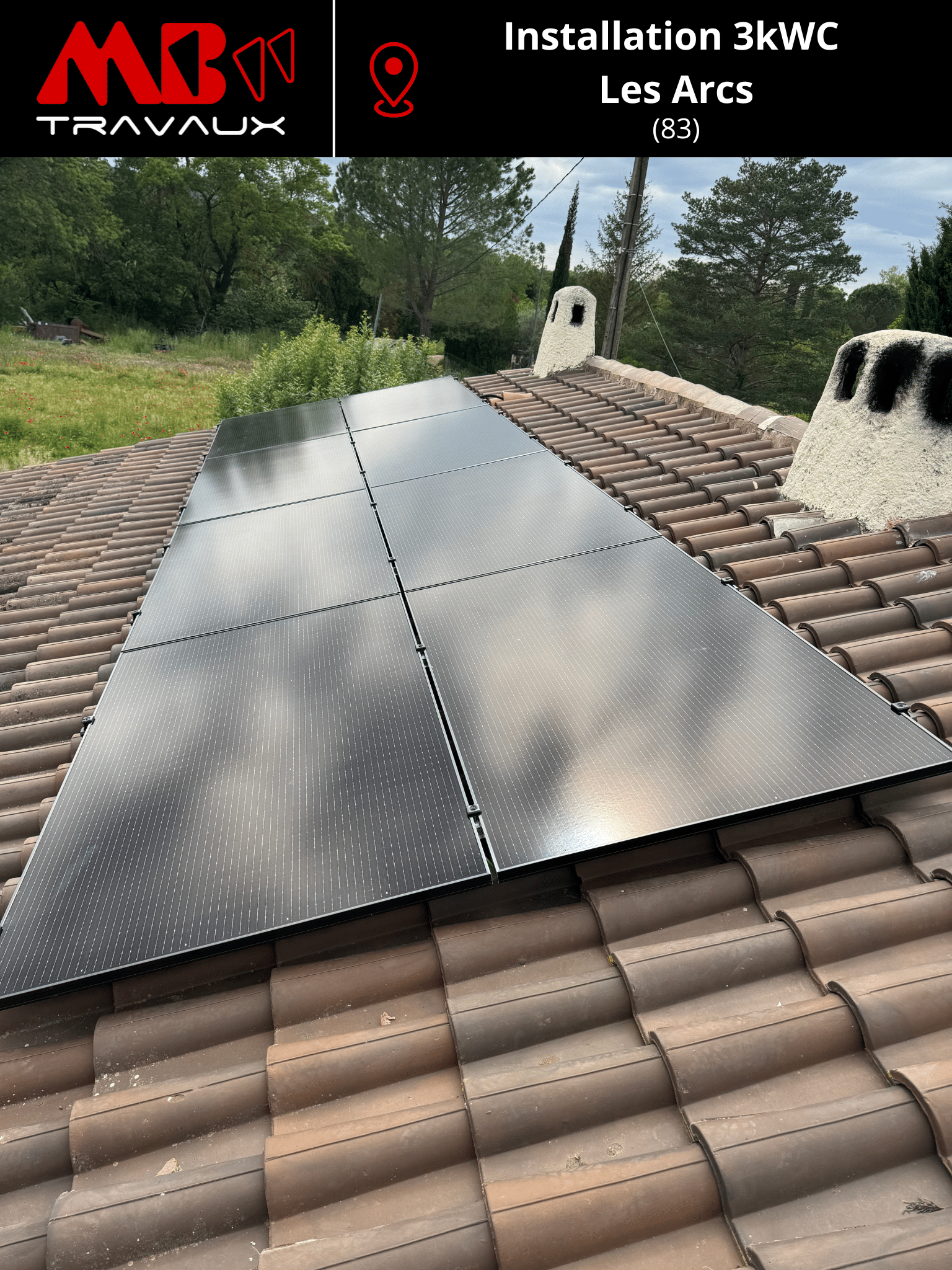 installatino panneaux solaires 3 kwC